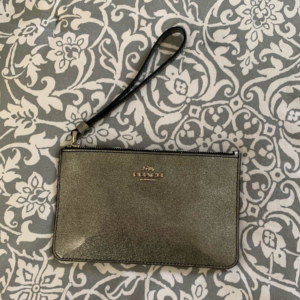 Coach Glitter Wristlet